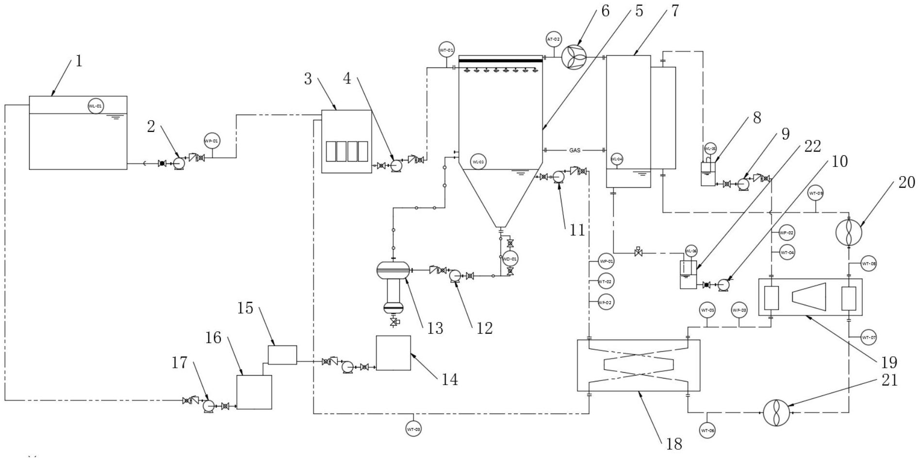 高濃高鹽廢水電解蒸發(fā)復合處理裝置