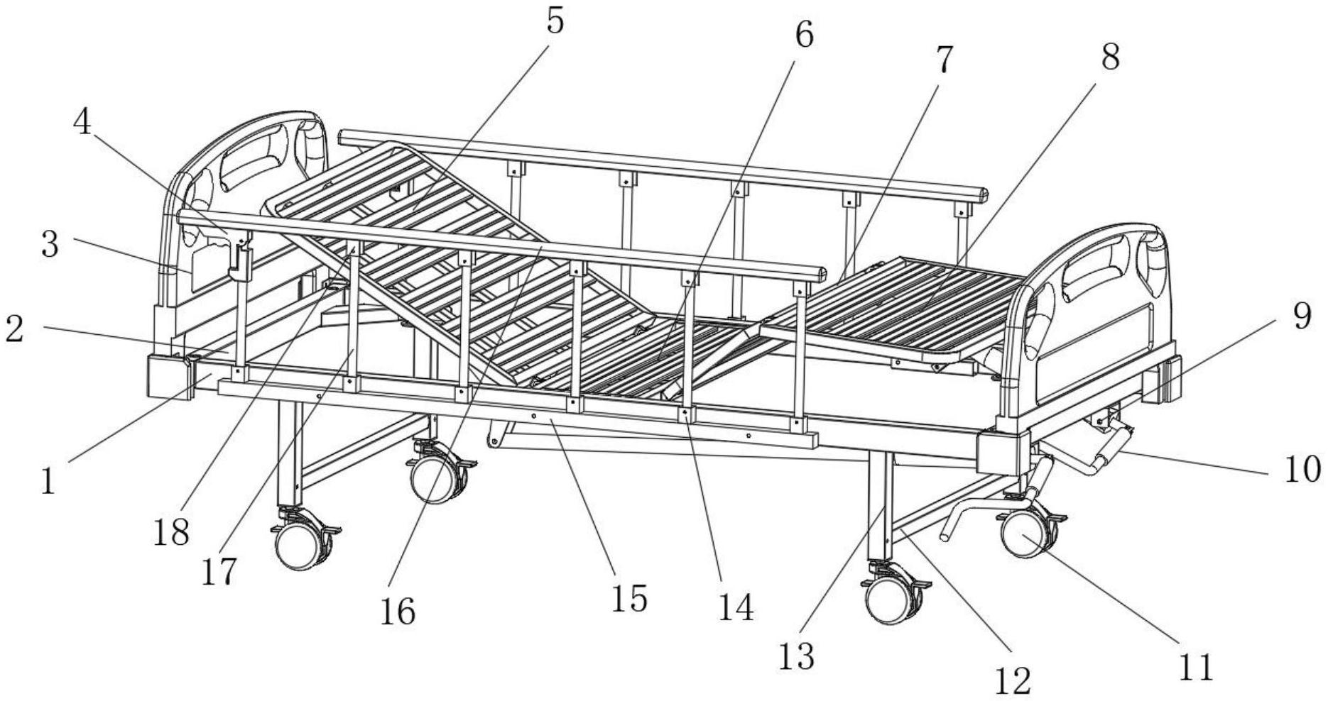 一種便于拆卸的醫(yī)用護(hù)理床
