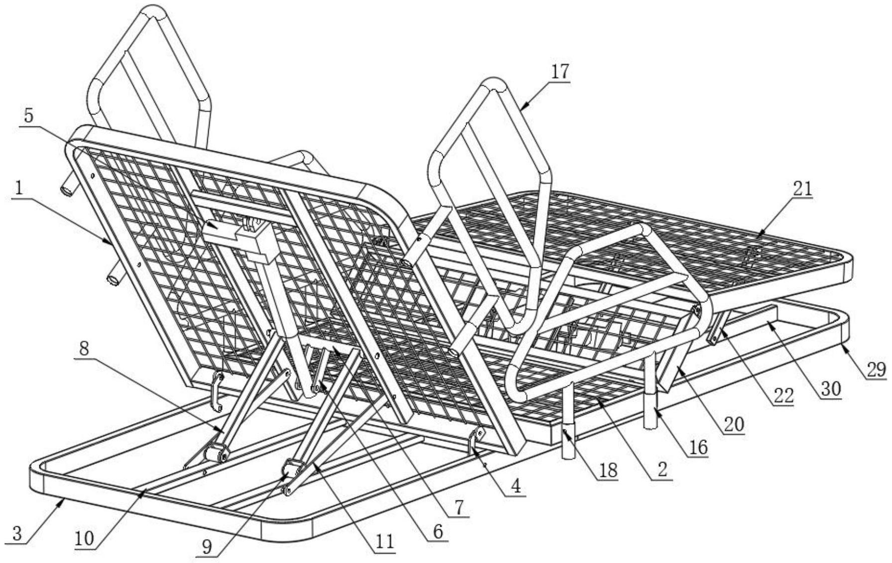一種輕便使用安全穩(wěn)定的護(hù)理床架