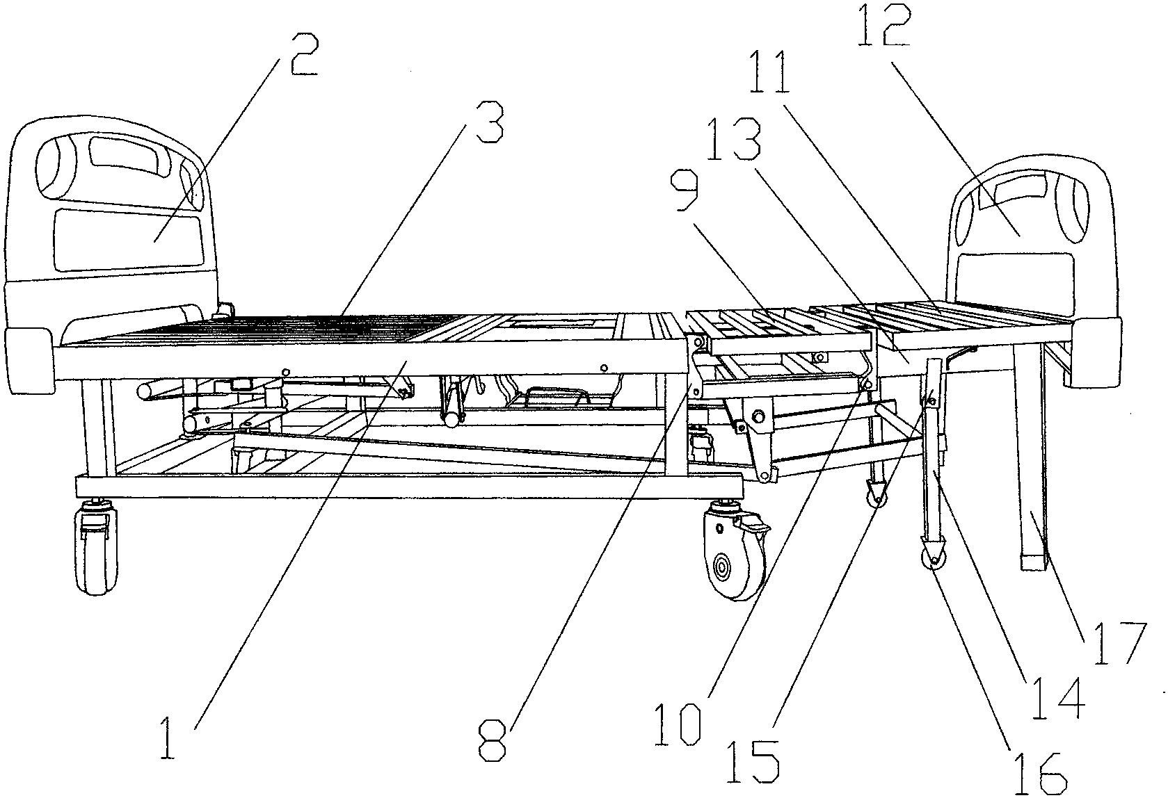 一種多用途穩(wěn)定性護(hù)理床