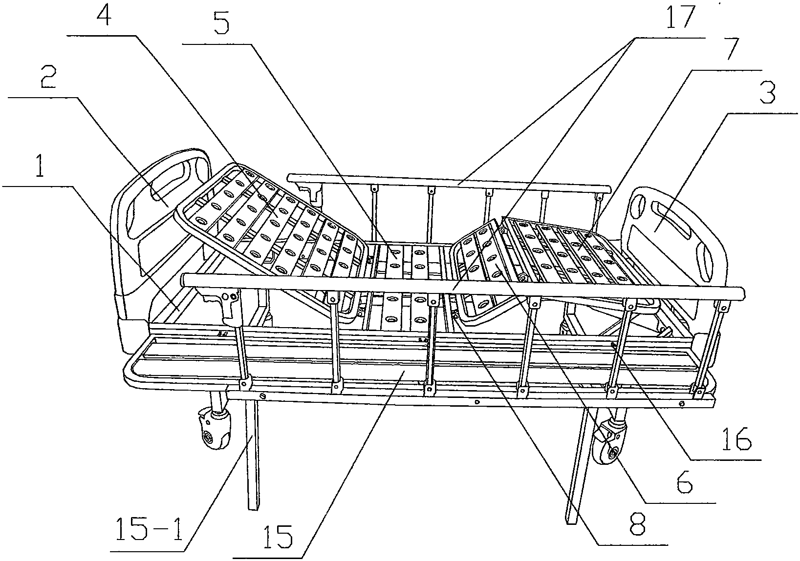一種新型多功能醫(yī)用護(hù)理床