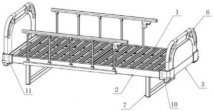 一種便于焊接組裝的護(hù)理床