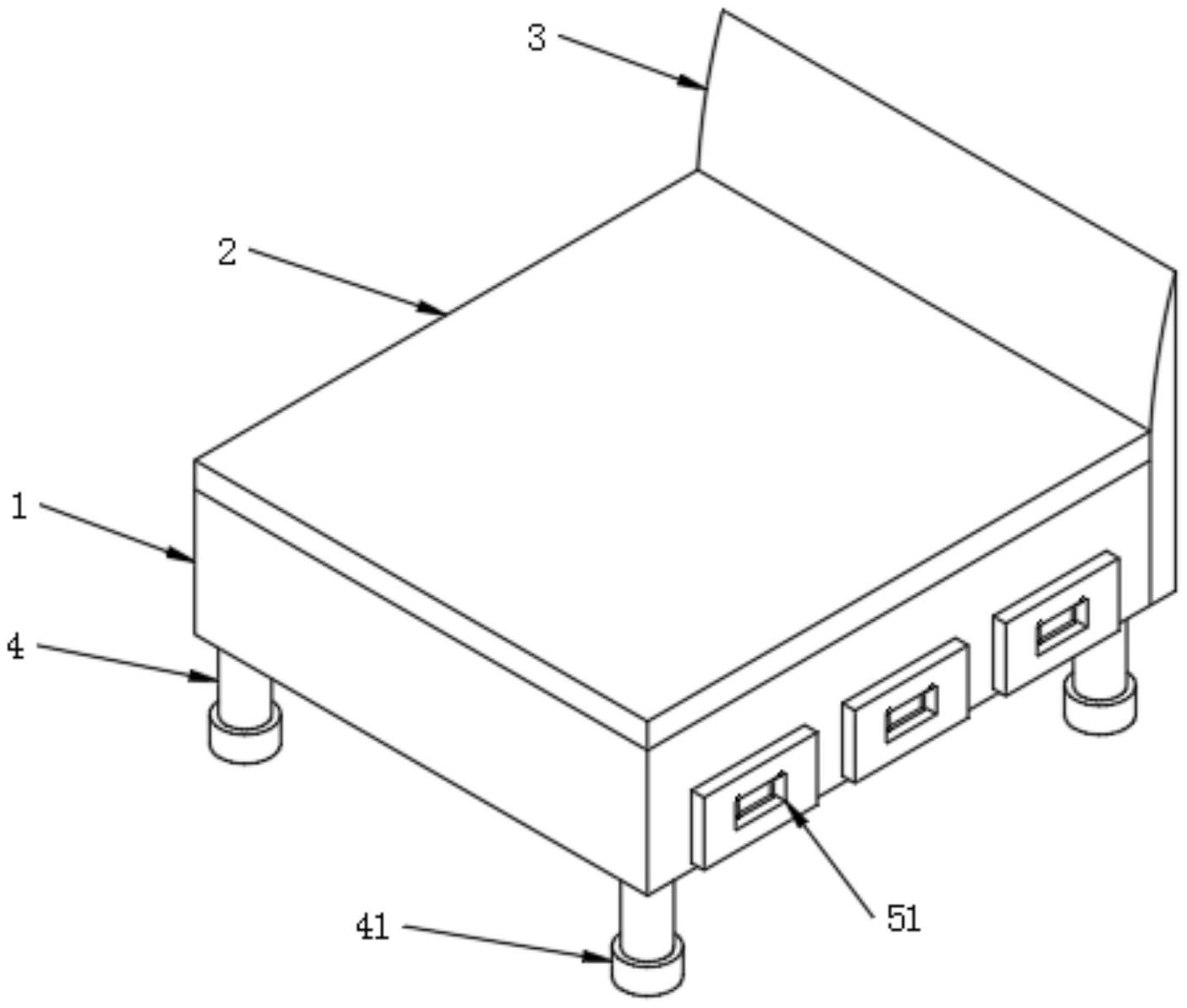 一種方便取放物品的儲(chǔ)物型床