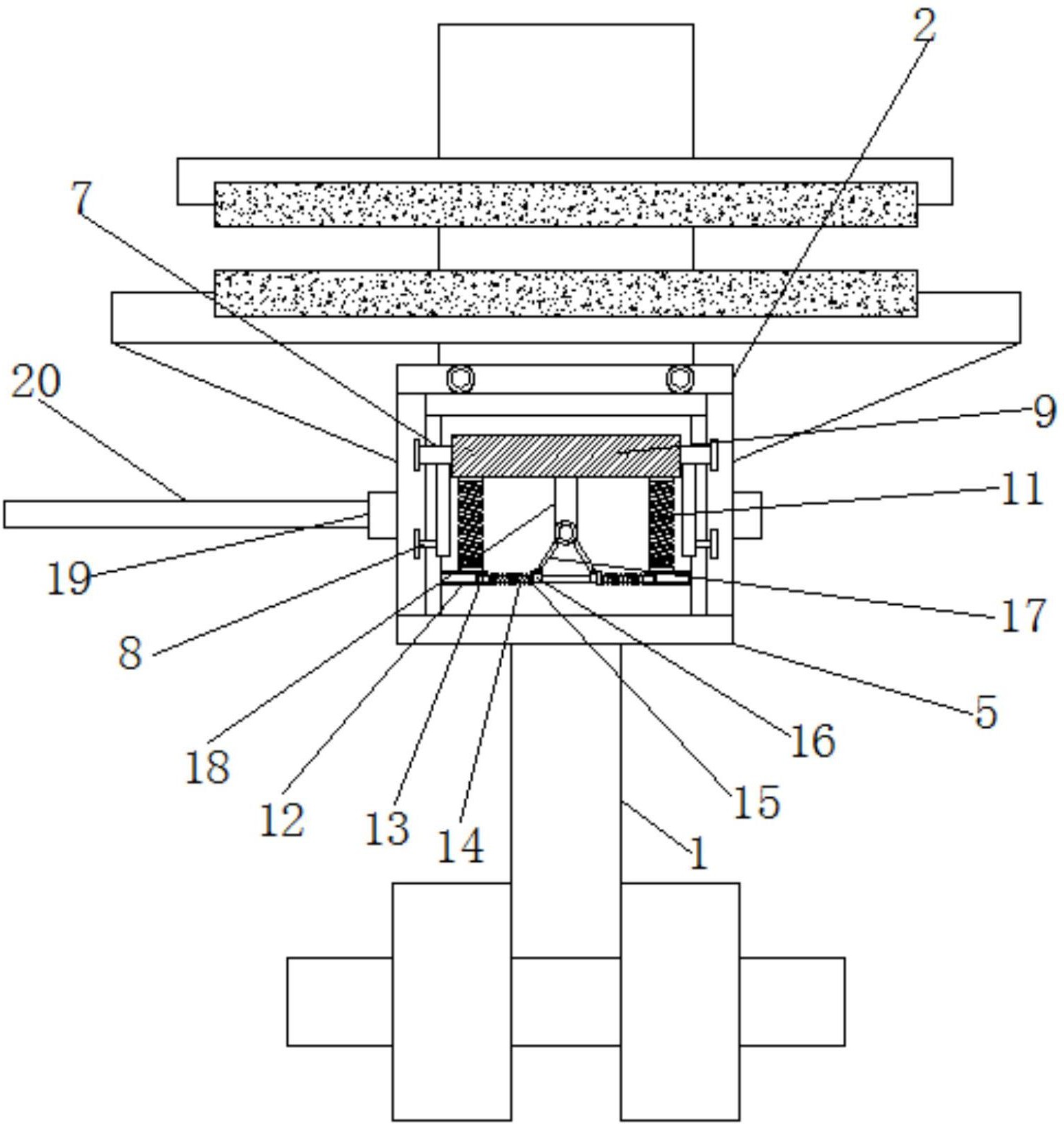 一種氨基酸生產(chǎn)用可折疊托物架的腳踏封口機