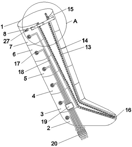 一種空氣波按摩儀專用連接褲