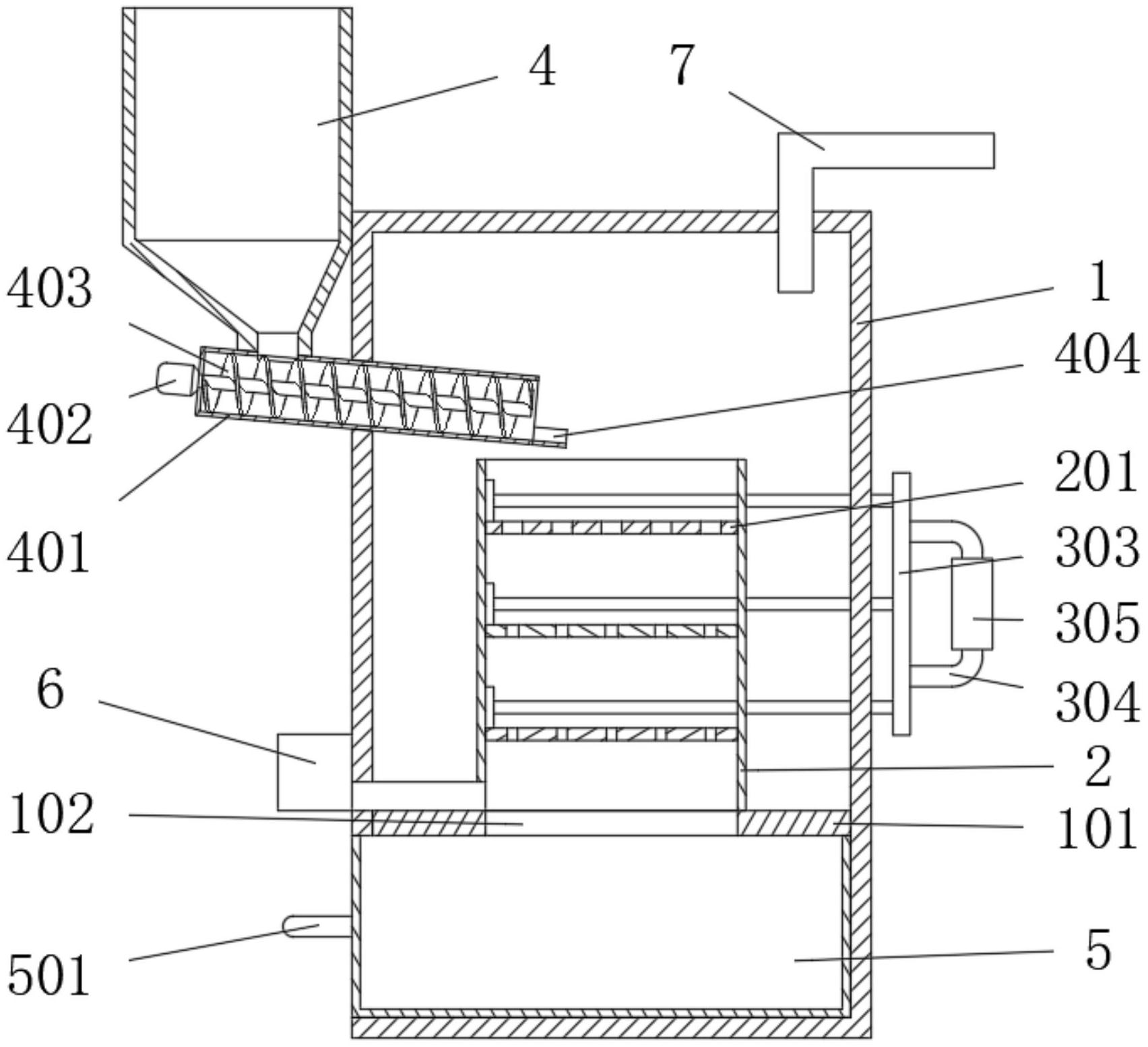 一種分層燃燒式生物質(zhì)采暖爐