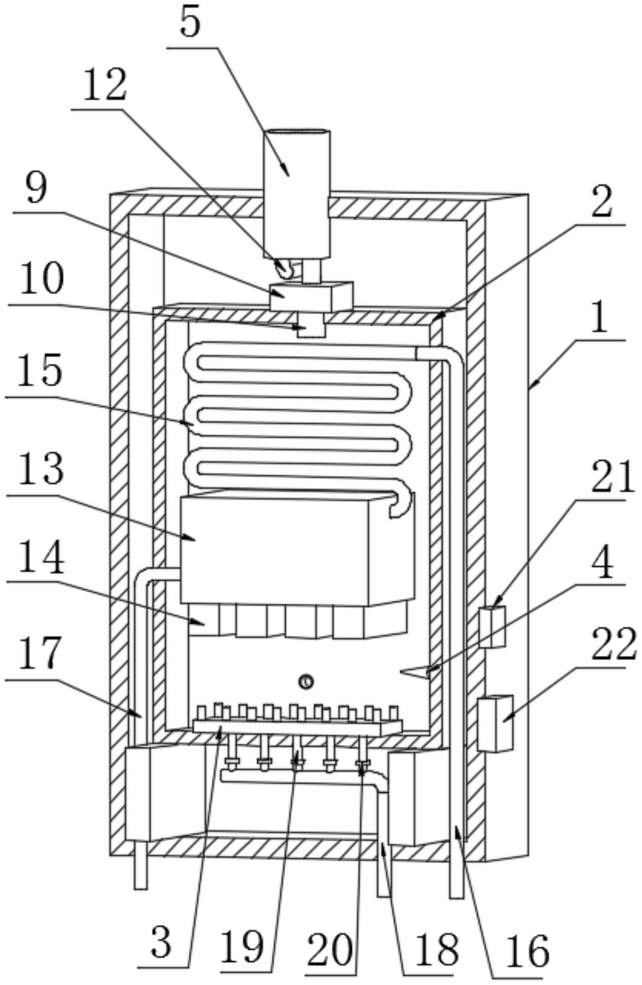 一種智能調(diào)節(jié)室內(nèi)溫度的燃氣壁掛爐
