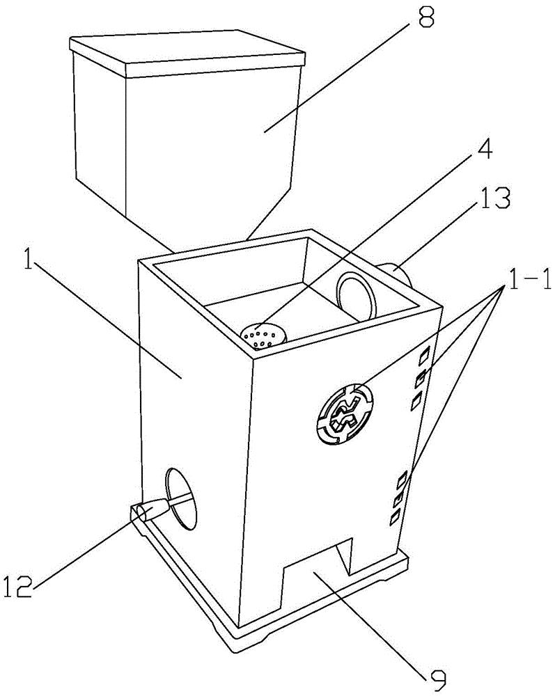 一種新型無動(dòng)力生物質(zhì)烤火爐