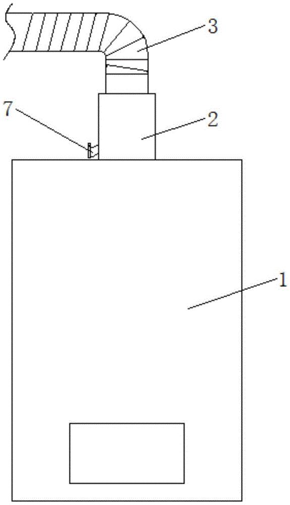 一種防冷凝水倒流的壁掛爐