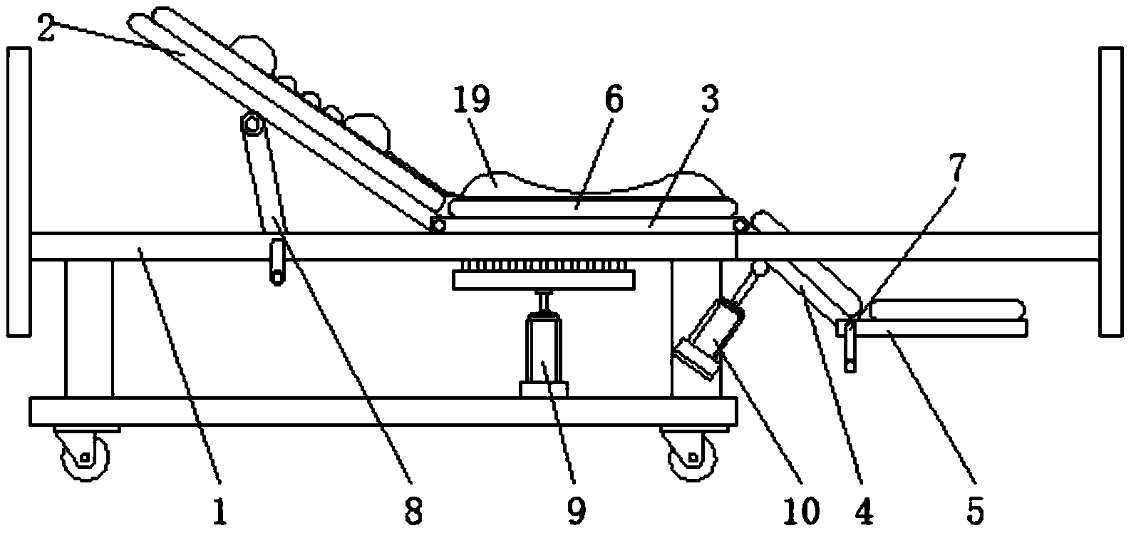 一種新型可整體翻身護理床