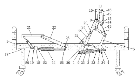 一種新型多功能適老床
