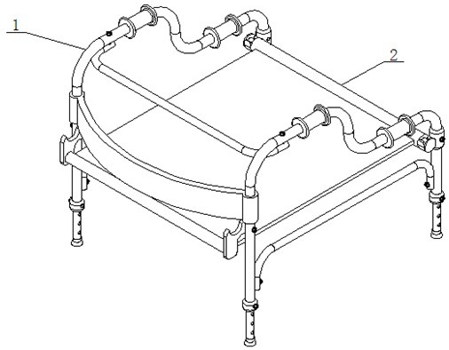 一種新型便攜的坐式助行器