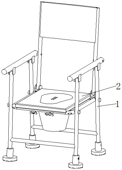 一種多功能防滑坐便椅