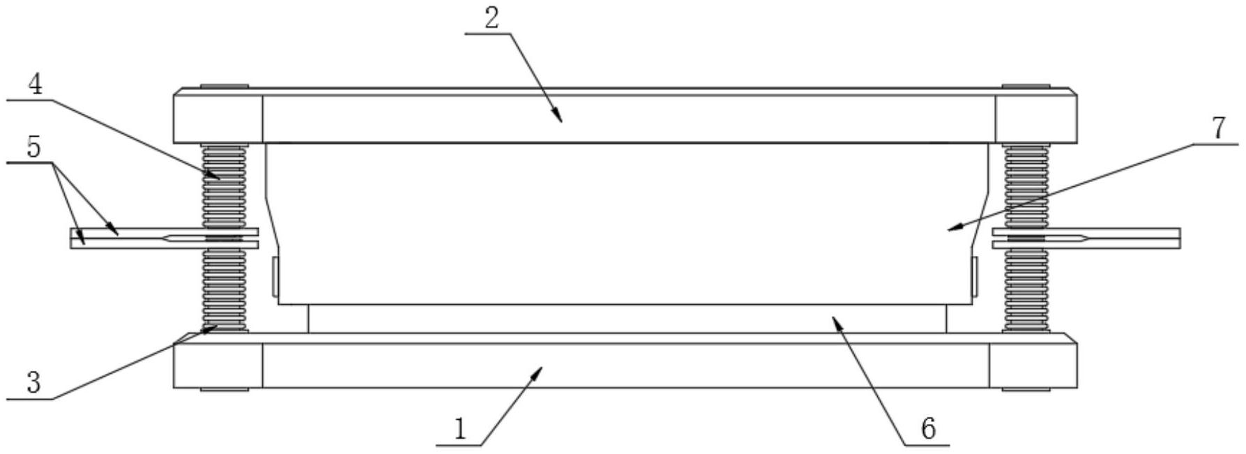 一種建筑工地用快裝式盆式支座