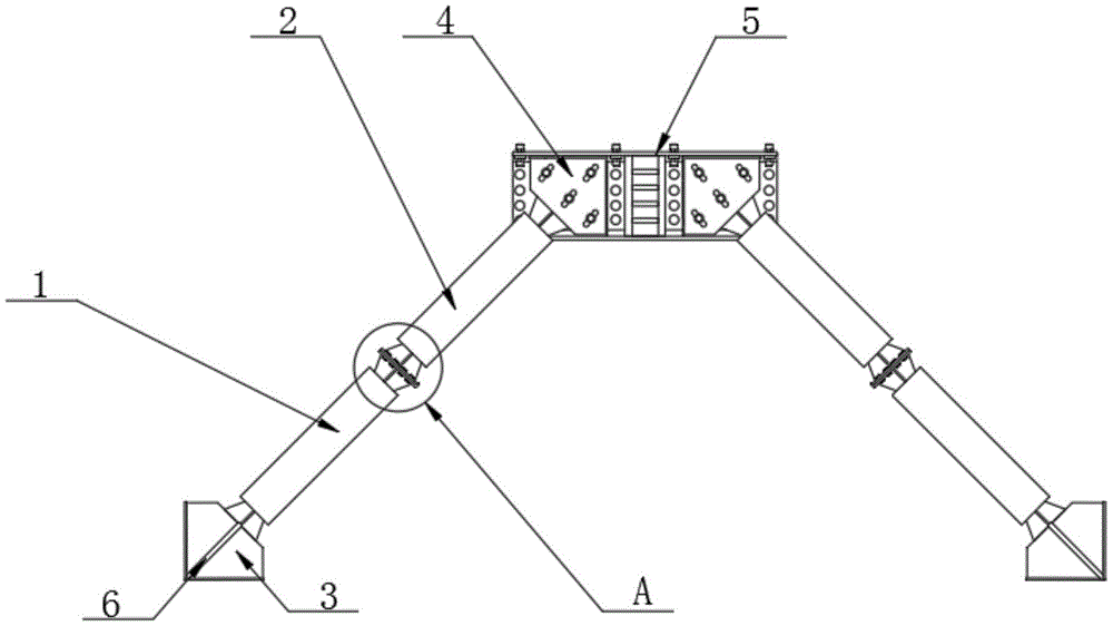 一種橋梁用屈曲約束支撐