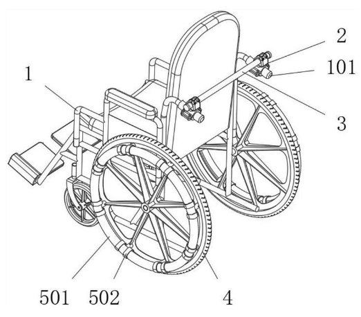 一種使用安全舒適便捷型輪椅