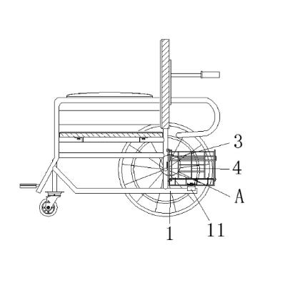 一種帶有儲物筐的輪椅