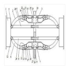 雙軸弧形伸縮調(diào)長(zhǎng)式車橋及調(diào)輪距的方法