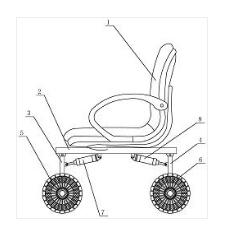 輪傾角可調(diào)的病人康復(fù)輪椅