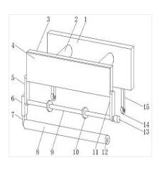 一種地板安裝防潮膜鋪設裝置