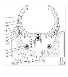 一種石油輸送管道同心焊接夾持工裝