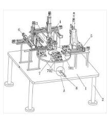 一種用于汽車中控盒裝配的涂膠壓扣設(shè)備及其工作方法