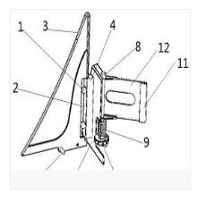一種飛梭前帆板總成