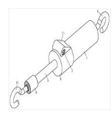 一種高強度重載可伸縮拉桿總成
